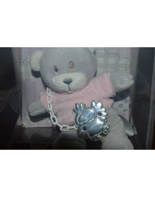 Chupetero con peluche de regalo