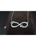 Collar  - gargantilla infinito con 2 nombres