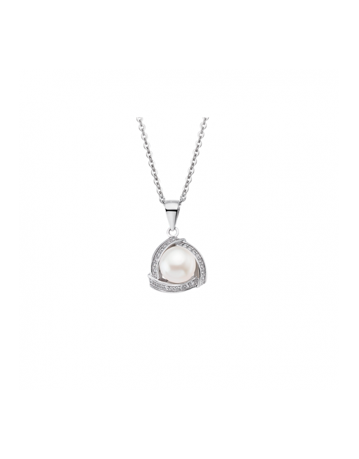 Collar Perla Lotus Silver