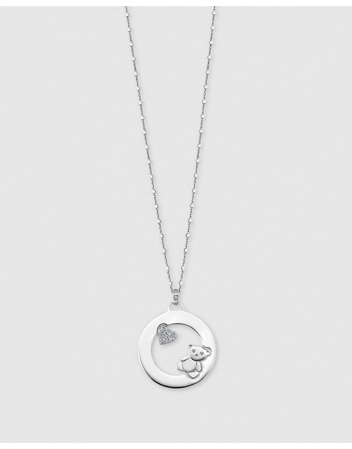 Collar Teddy Lotus Silver