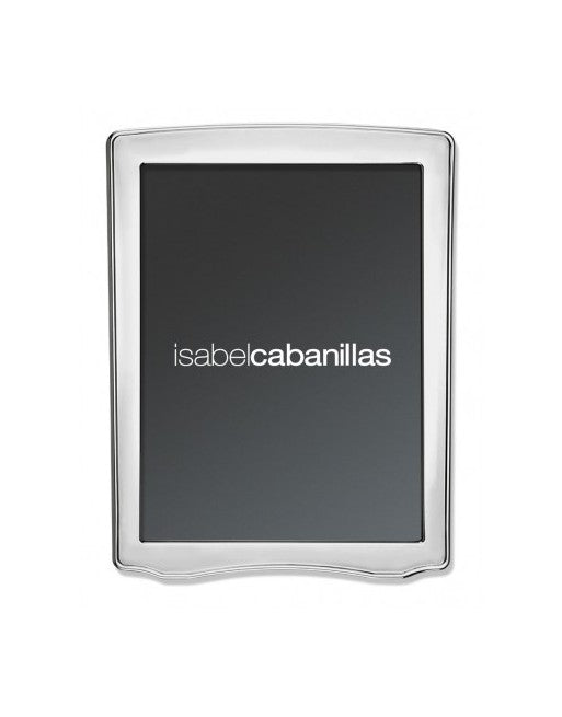 Marco rectangular liso plata