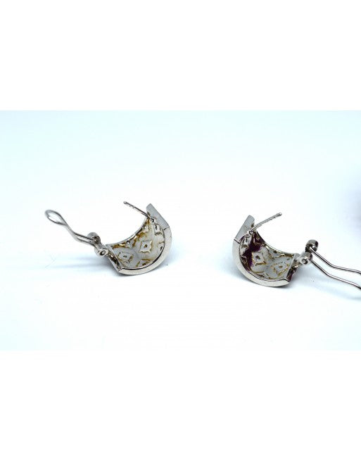 Pendientes de plata con circonita