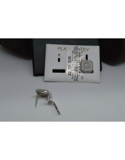 Pendientes plata con circonitas