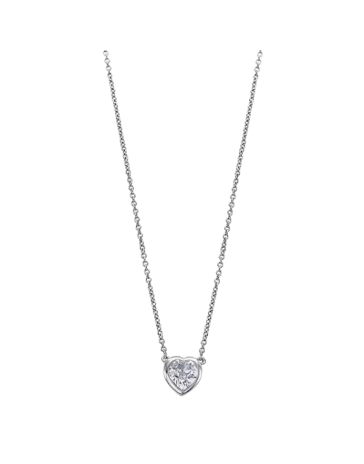Collar Corazón Lotus Silver Plata, Mujer