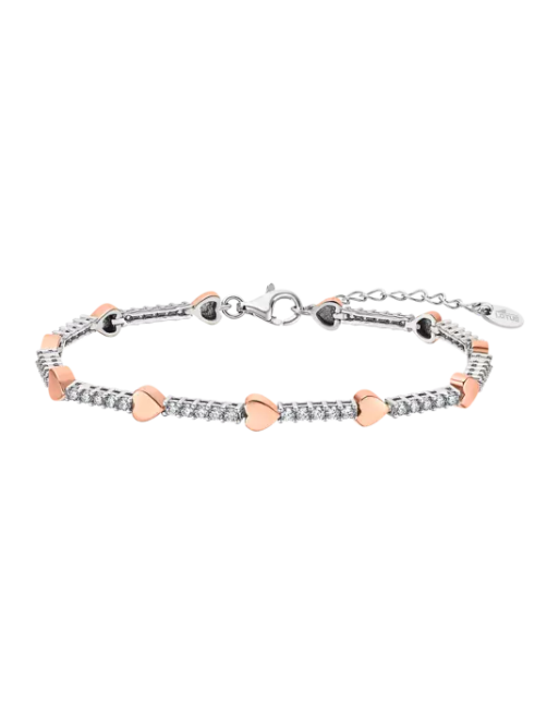 Pulsera Corazón Lotus Silver Plata, Mujer