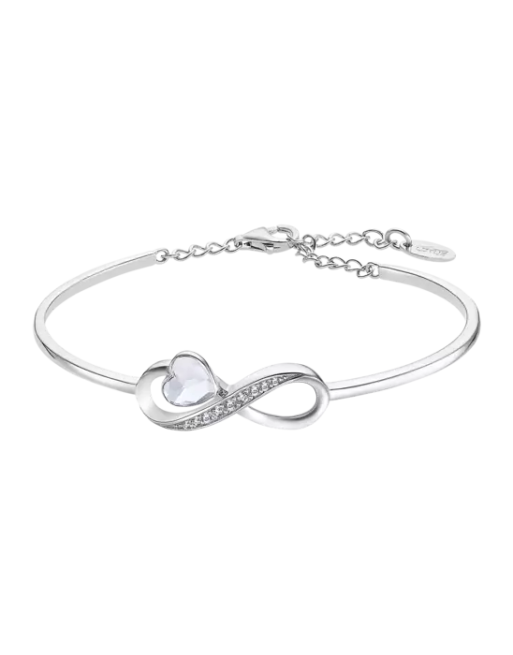 Pulsera Infinito Lotus Silver Plata, Mujer