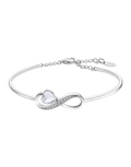 Pulsera Infinito Lotus Silver Plata, Mujer