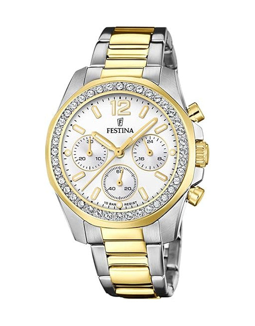 Reloj de señora crono bicolor Rainbow  F 20607/1
